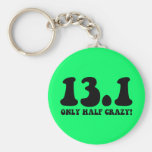 only half crazy keychain