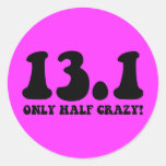 only half crazy sticker
