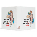 only have eyes for beer funny drinking design binder