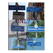 Only In LA postcard
