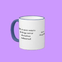Only in quiet waters - mug by Horseshoes3 Only in quiet waters - mug