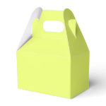 Only Lime yellow solid color A blank slate Party Favor Box