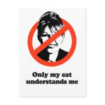 Only my cat understands me post cards