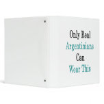 Only Real Argentinians Can Wear This 3 Ring Binders