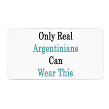 Only Real Argentinians Can Wear This Shipping Labels
