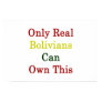 Only Real Bolivians Can Own This Poster