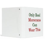 Only Real Moroccans Can Wear This 3 Ring Binders