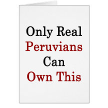 Only Real Peruvians Can Own This Card
