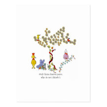 only those deserve peace postcard