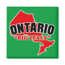 Ontario Big Italy magnets by TurnRight Ontario Big Italy magnets