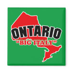 Ontario Big Italy Refrigerator Magnets