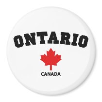 Ontario Block Refrigerator Magnet