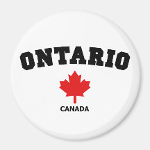 Ontario Block Refrigerator Magnet