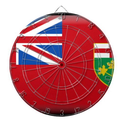 Ontario (Canada) Flag Dart Board Zazzle
