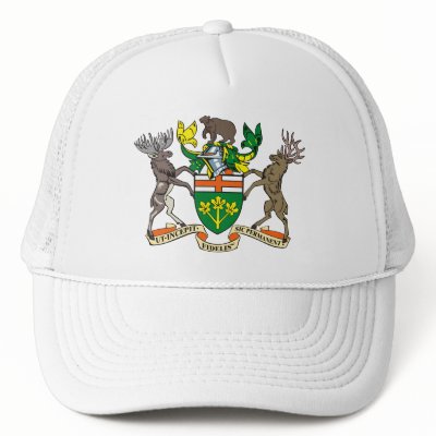 Ontario Coat of Arms Hat by FlagTshirts