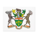 Ontario Coat of Arms Postcard by FlagTshirts Ontario Coat of Arms Postcard