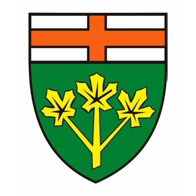 Ontario Coat of Arms (Province) T-shirt by FlagTshirts
