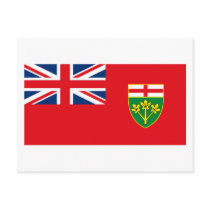 Ontario Flag Postcard by FlagTshirts Ontario Flag Postcard