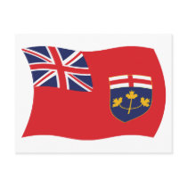 Ontario Flag Postcard