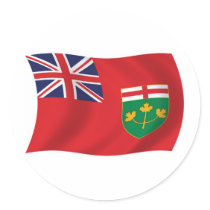Ontario Flag Sticker by LivingFlags2 Ontario Flag Sticker