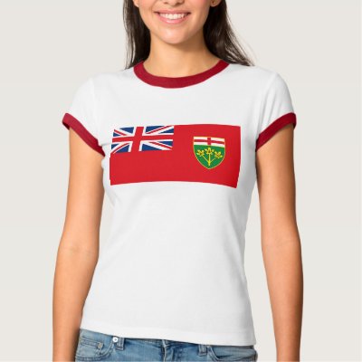 Ontario Flag T-shirt by FlagTshirts
