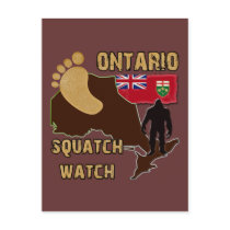 Ontario Squatch Watch Post Card