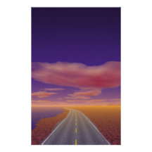 OnTheRoadAgain - Lonesome Trucker Stationery Design