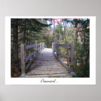 Onward, wood bridge poster