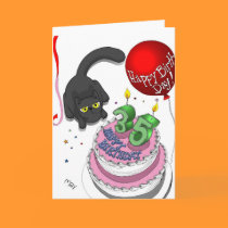 Onyx 35th Birthday Card