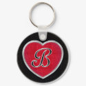 Onyx and Ruby Keychain by CuteSmallThings Onyx and Ruby Keychain