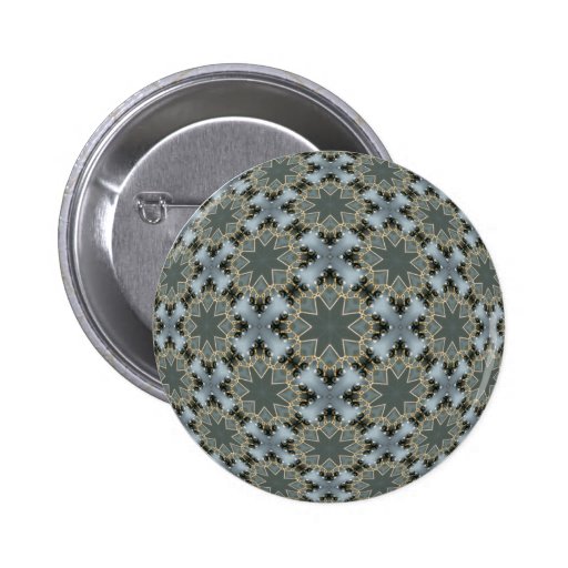 Onyx Beaded Snow Pinback Buttons