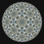 Onyx Beaded Snow Round Stickers