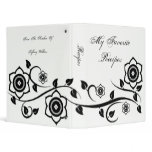 Onyx Blooms Recipe Book binders