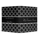 Onyx Circles Recipe Book Vinyl Binders