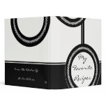 Onyx Circles Recipe Book binders