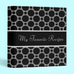 Onyx Circles Recipe Book binders