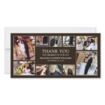ONYX COLLAGE | WEDDING THANK YOU CARD CUSTOM PHOTO CARD