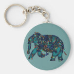 Onyx Elephant Key Chains