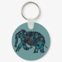 Onyx Elephant keychains