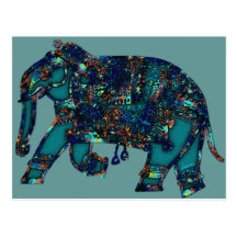 Onyx Elephant Post Card