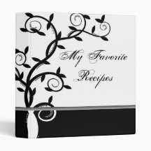 Onyx Vine Recipe Book Binders