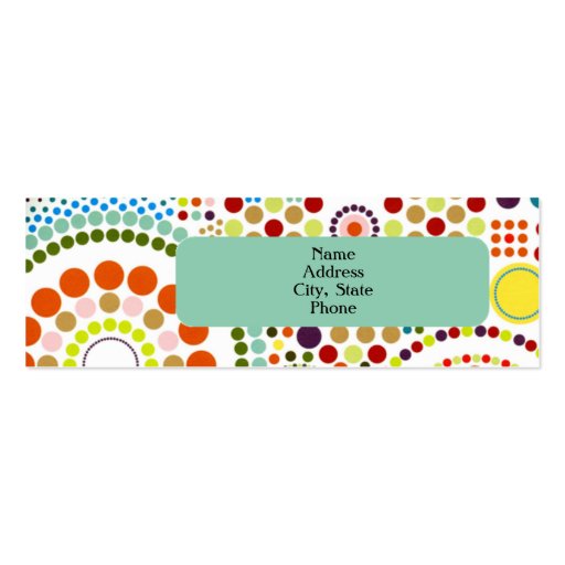 Oodles of Circles Business Card (front side)