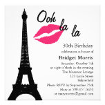 Ooh la la! Birthday Invitation (white)