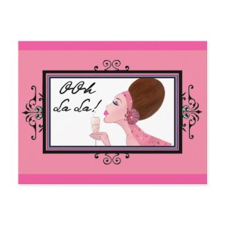 OOh La La DIVAtude! postcard