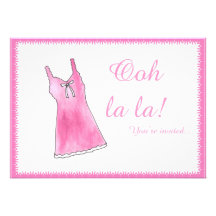 "Ooh La La!" Lingere Shower Invitation
