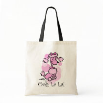 Ooh La La Poodle Canvas Bags