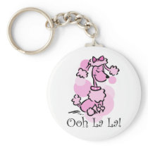 Ooh La La Poodle Keychains