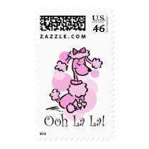 Ooh La La Poodle postage by pinkinkart Ooh La La Poodle postage
