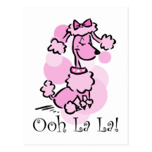 Ooh La La Poodle Postcards