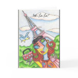 Ooh La La! Woman in Paris Greeting Cards
